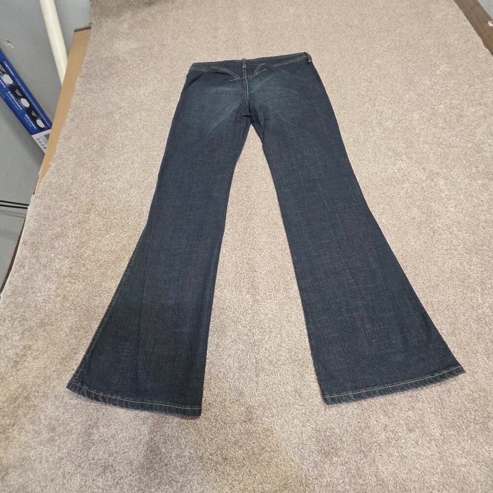 Diesel Stripp Low Rise Flare Jeans Size 28 Dark Wash Made in Italy Y2K Vintage